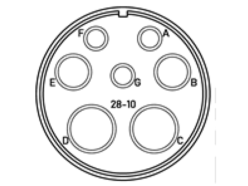 Конектор CA3102E28-10S-F80
