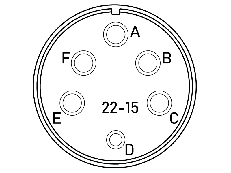 Конектор VG95234D-22-15SN CA3106E22-15SB-F80 Конектор VG95234D-22-15SN CA3106E22-15SB-F80