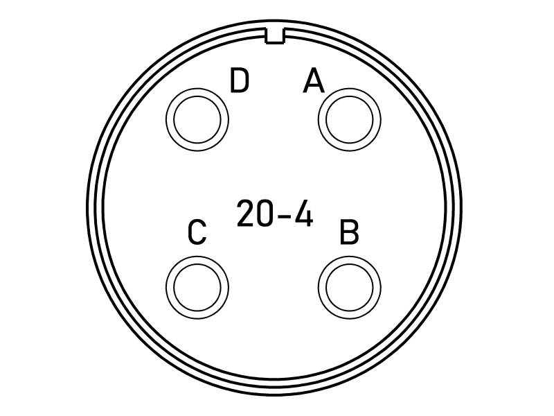 Конектор VG95234M-20-4PN CA3106E20-4PB-15 Конектор VG95234M-20-4PN CA3106E20-4PB-15