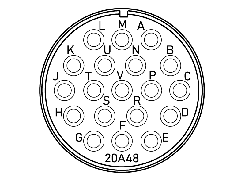 Конектор VG95234N1-20A48PN CA3100E20A48PB-15 Конектор VG95234N1-20A48PN CA3100E20A48PB-15