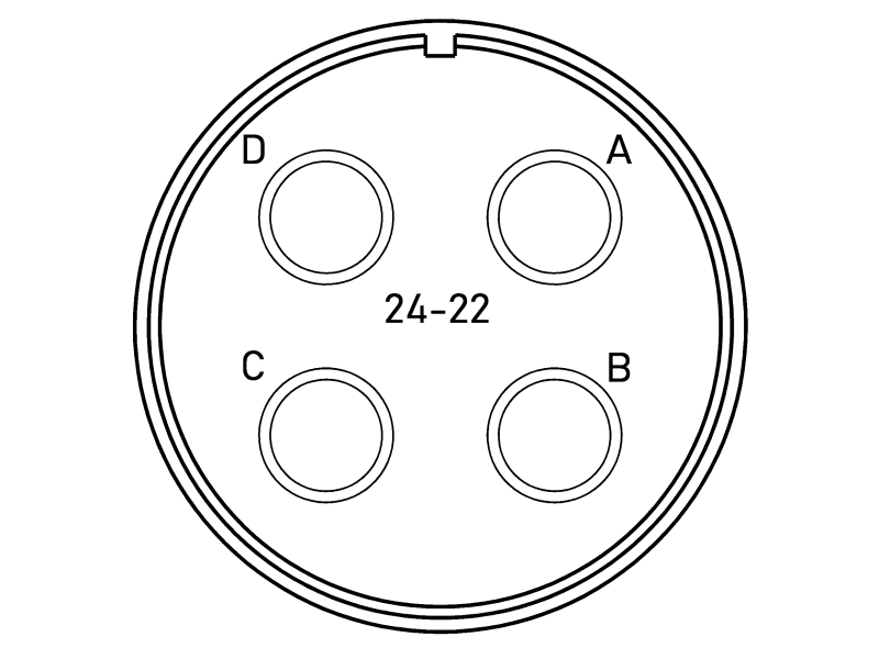 Конектор VG95234G-24-22SN CA3106E24-22SB-02 Конектор VG95234G-24-22SN CA3106E24-22SB-02