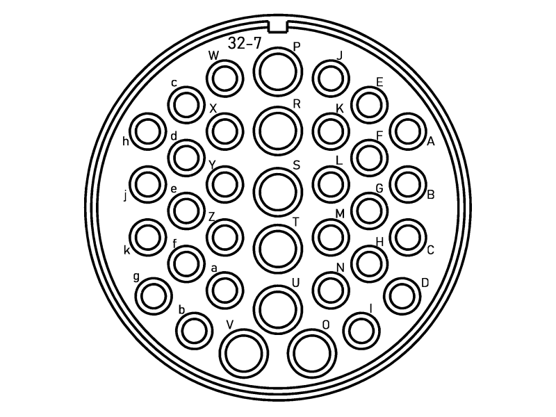 Конектор VG95234G-32-7PN CA3106E32-7PB-02 Конектор VG95234G-32-7PN CA3106E32-7PB-02