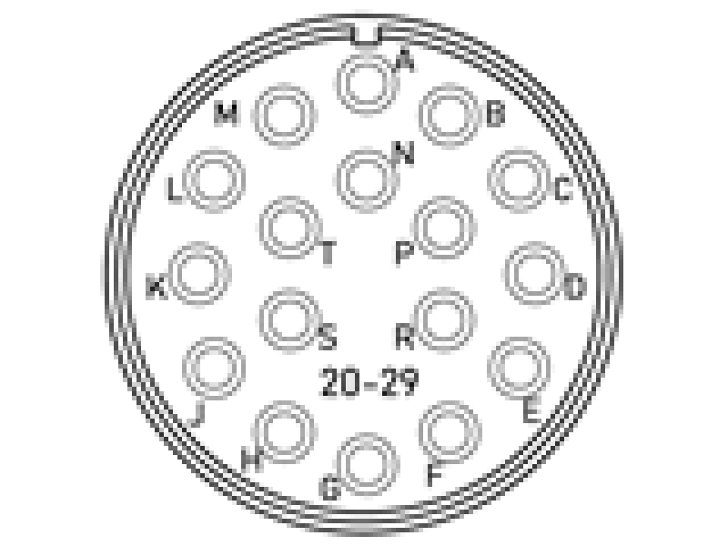 Конектор 97B4106G-20-29P-B1 Конектор 97B4106G-20-29P-B1