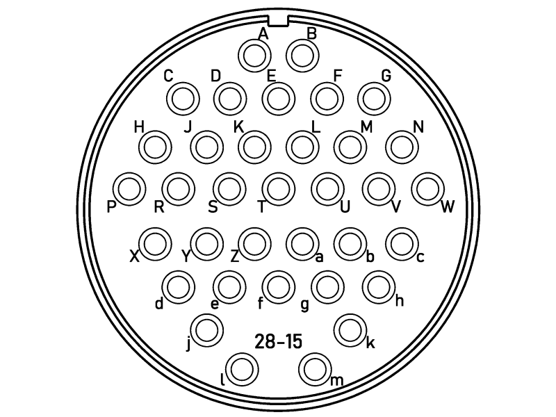 Конектор 97BS-41070-28-15P