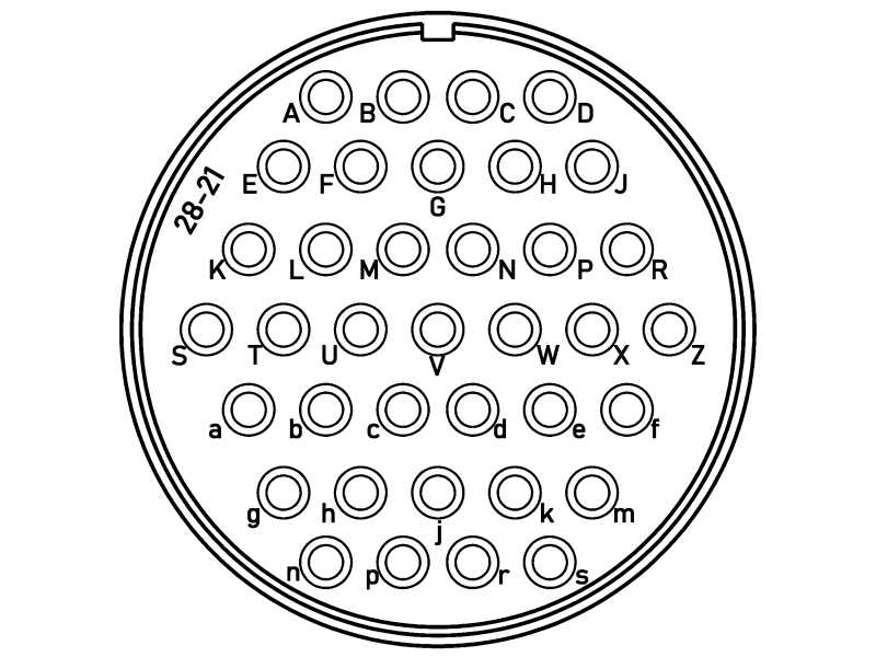Конектор 97BS-4107T-28-21P