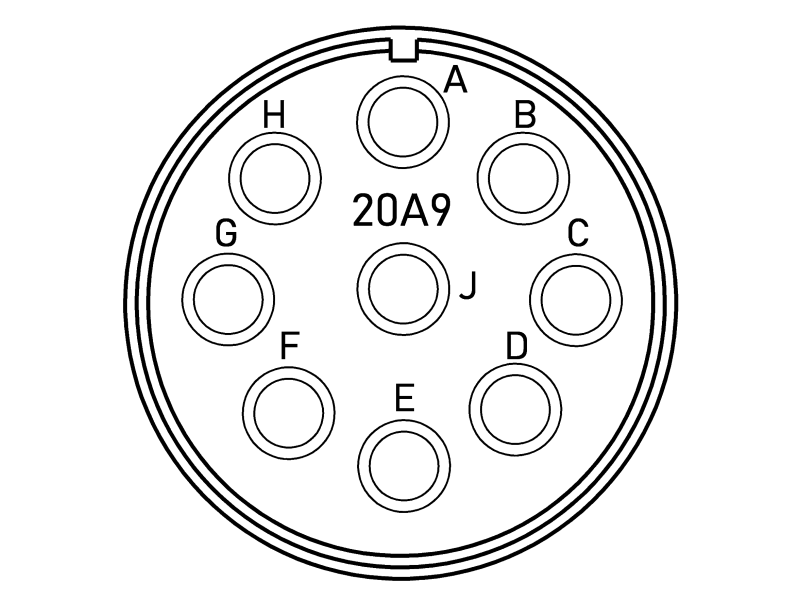 Конектор VG95234U1-20A9PN CA3100E20A9PB-03
