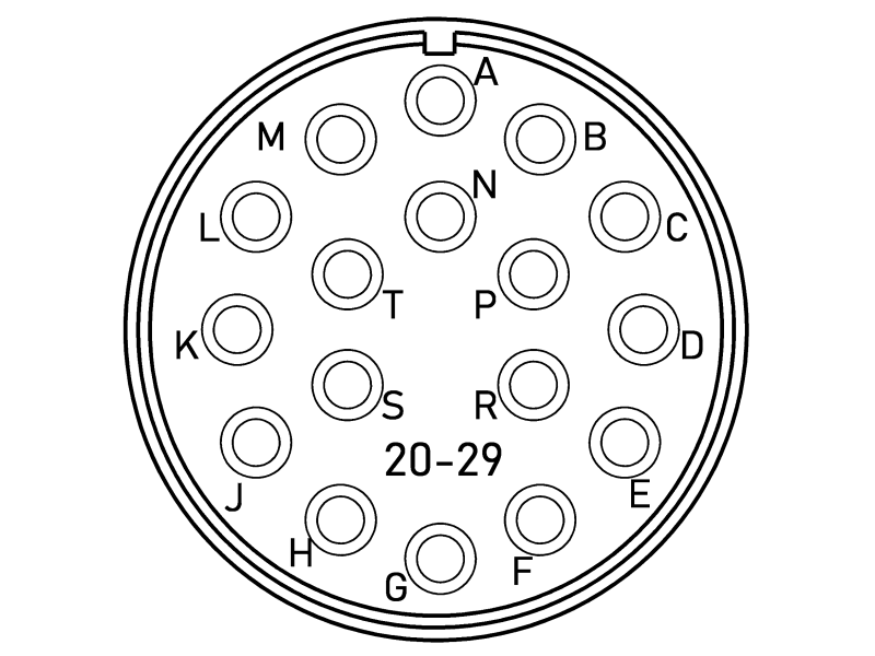 Конектор VG95234G-20-29SN CA3106E20-29SB-02