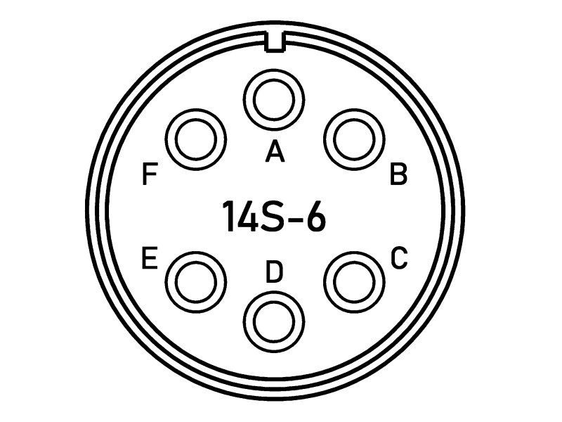 Конектор VG95234M-14S-6SN CA3106E14S-6SB-15 Конектор VG95234M-14S-6SN CA3106E14S-6SB-15