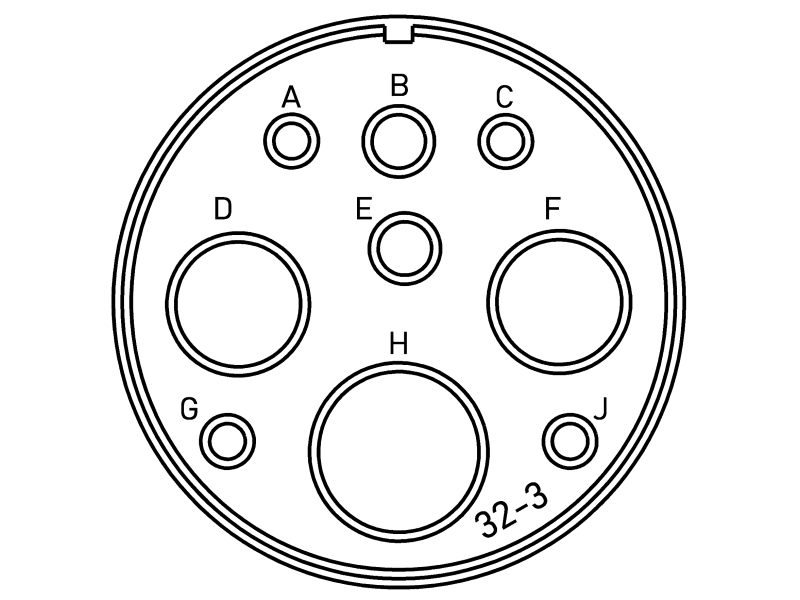 Конектор VG95234N2-32-3SN CA3100E32-3SB-05-15