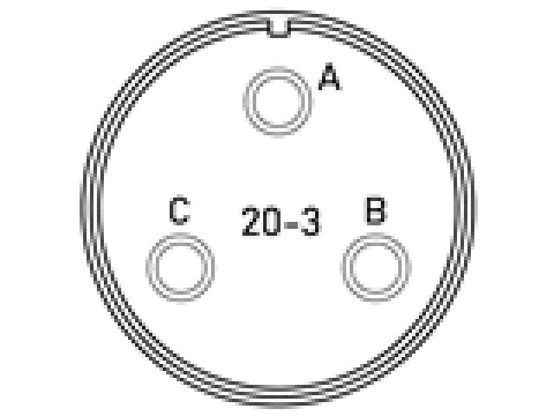 Конектор CA3100E20-3PB-F80-F42