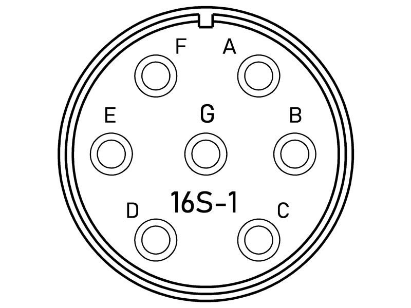 Конектор VG95234N1-16S-1SN CA3100E16S-1SB-15